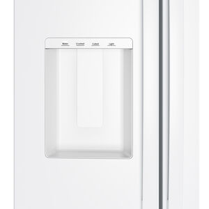 GE 36 in. 27.9 cu. ft. Side-by-Side Refrigerator with Ice & Water Dispenser - White, White, hires