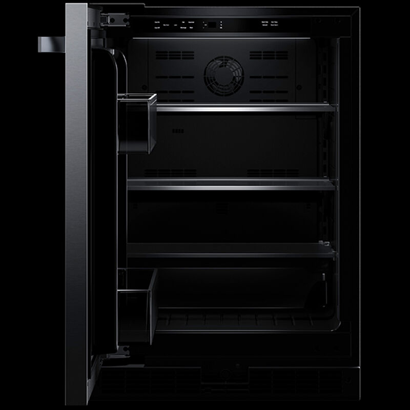 JennAir Noir 24 in. 5.0 cu. ft. Left-Hinged Built-In Undercounter Refrigerator - Stainless Steel, , hires