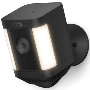 Ring - Spotlight Cam Plus Outdoor/Indoor Wireless 1080p Battery Surveillance Camera - Black, , hires