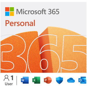 Microsoft Office 365 Personal | 12-month subscription, 1 person, PC/Mac Key Card, , hires
