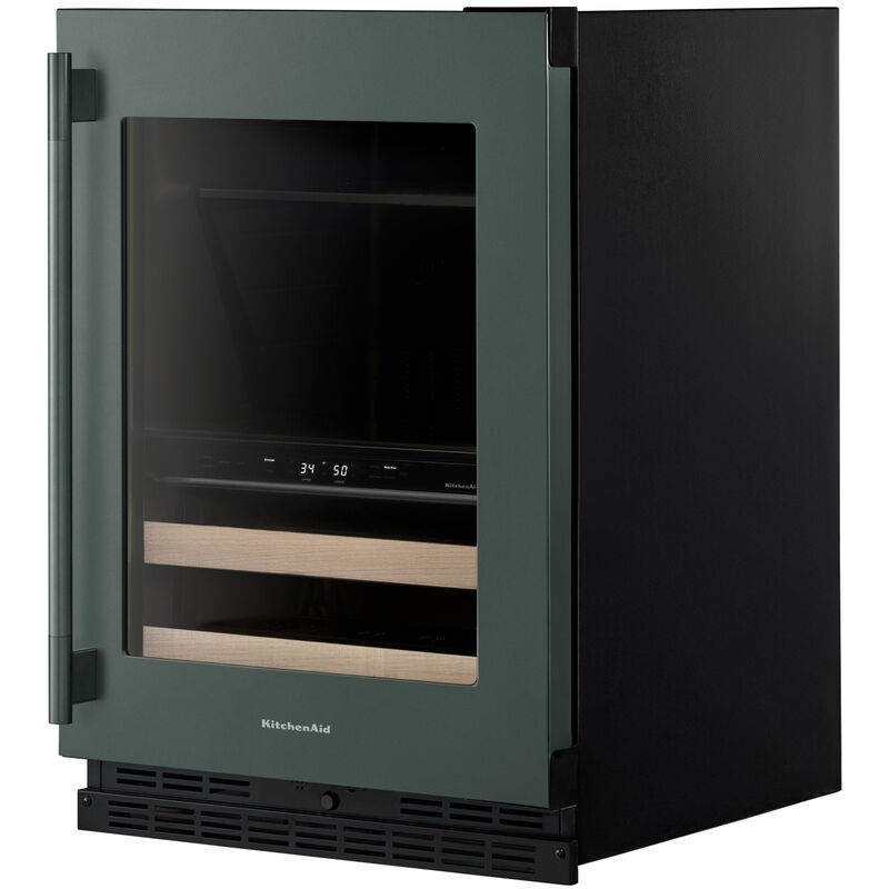 KitchenAid 24 in. Built-In/Freestanding 4.8 cu. ft. Compact Beverage Center with Adjustable Shelves & Digital Control - Juniper, , hires