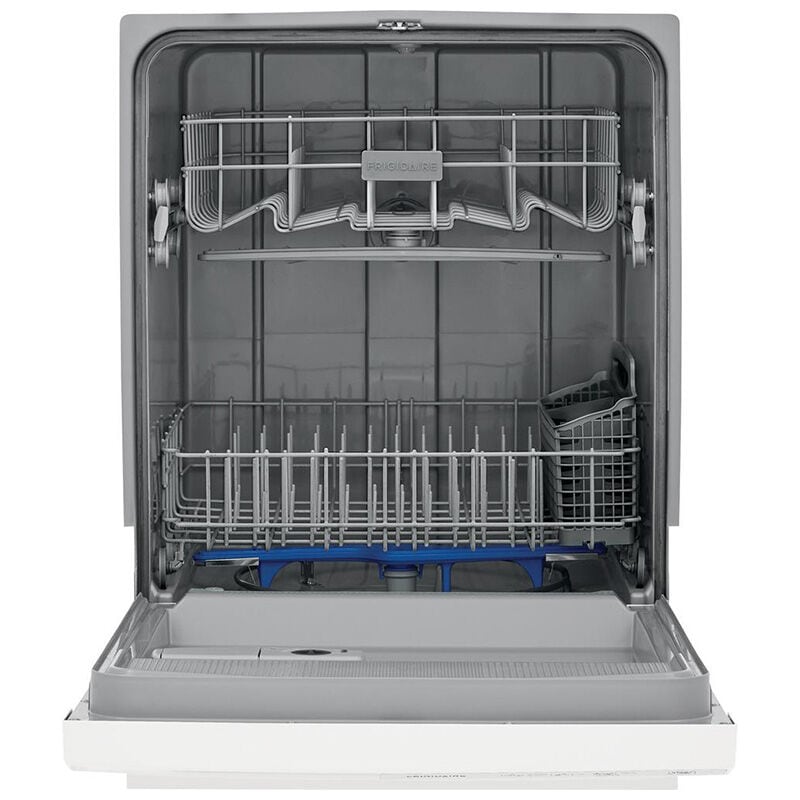 Frigidaire 24 in. Front Control Dishwasher with 55 dBa Sound Level & Pocket - White, White, hires