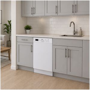 Avanti 18 in. ADA Compliant Front Control Dishwasher with 53 dBa Sound Level & Pocket Handle - White, , hires