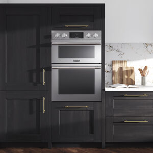 Signature Kitchen Suite 30 in. 6.4 cu. ft. Smart Speed/ Steam Electric Microwave/Wall Oven Combo with True European Convection & Sensor Cooking - Stainless Steel, , hires