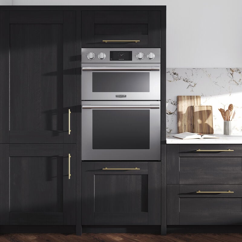 Signature Kitchen Suite 30 in. 6.4 cu. ft. Smart Speed/ Steam Electric Microwave/Wall Oven Combo with True European Convection & Sensor Cooking - Stainless Steel, , hires