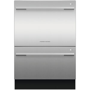 Fisher & Paykel Series 9 Contemporary 24 in. Top Control Double Drawer Dishwasher with 42 dBA, 14 Place Settings & 6 Wash Cycles - Stainless Steel, , hires