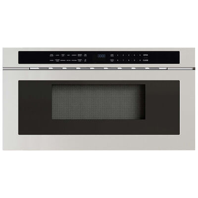 Zephyr 30 in. 1.2 cu. ft. 1000W Low Profile Drawer Microwave with Sensor Cooking - Stainless Steel | MWD3001AS