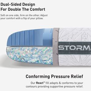 BEDGEAR Storm 1.0 Performance Standard Size Pillow, , hires