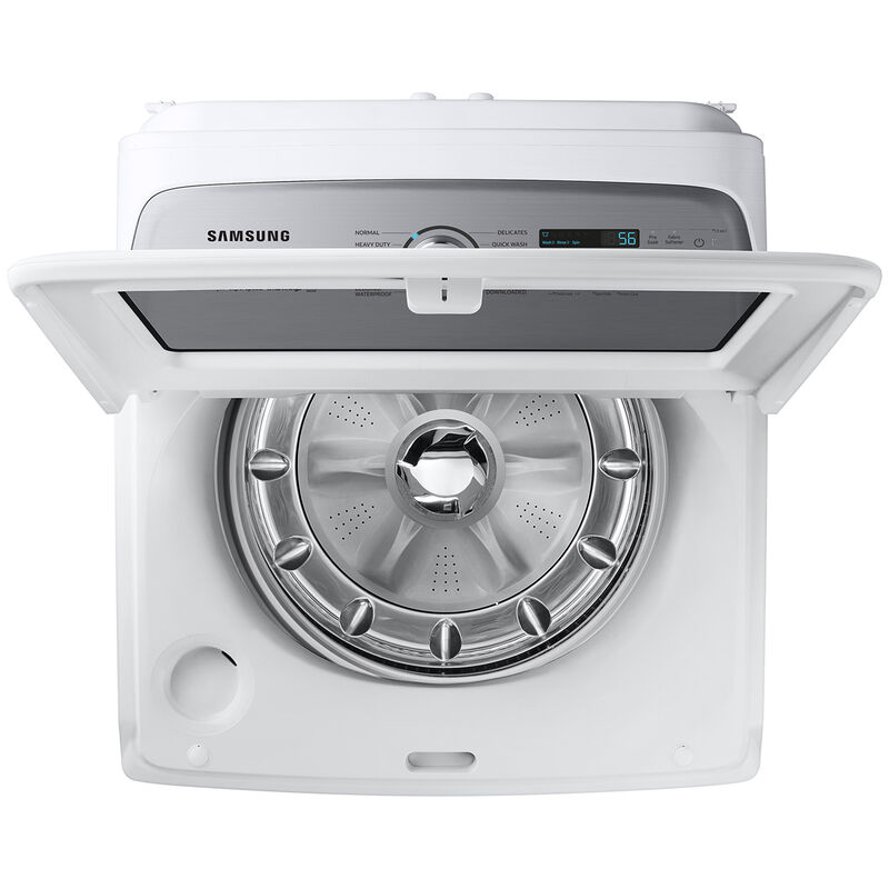 Samsung 27 in. 5.4 cu. ft. Smart Top Load Washer with Pet Care Solution & Super Speed Wash - White, White, hires