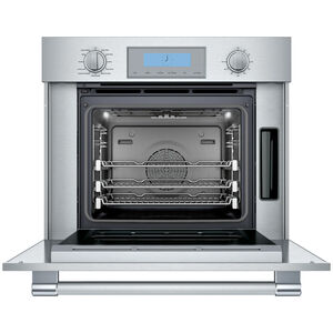 Thermador Professional Series 30 in. 2.8 cu. ft. Smart Steam Electric Single Wall Oven with True European Convection - Stainless Steel, , hires