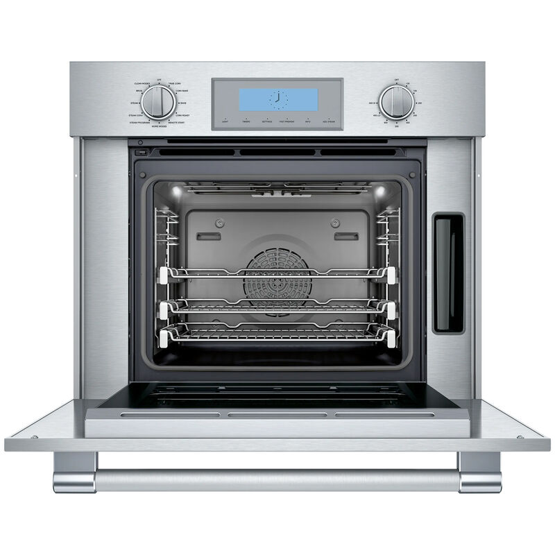 Thermador Professional Series 30 in. 2.8 cu. ft. Smart Steam Electric Single Wall Oven with True European Convection - Stainless Steel, , hires