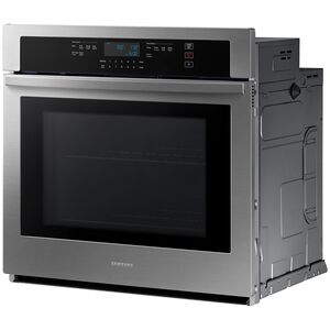Samsung 30 in. 5.1 cu. ft. Smart Electric Single Wall Oven - Stainless Steel, Stainless Steel, hires