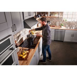 KitchenAid 36 in. 5-Burner Electric Cooktop with Simmer Burner & Power Burner - Black, , hires