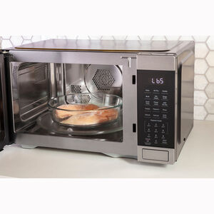 GE 21 in. 1.0 cu. ft. Countertop Microwave with Air Fry, Broil and Crisper Pan - Stainless Steel, , hires