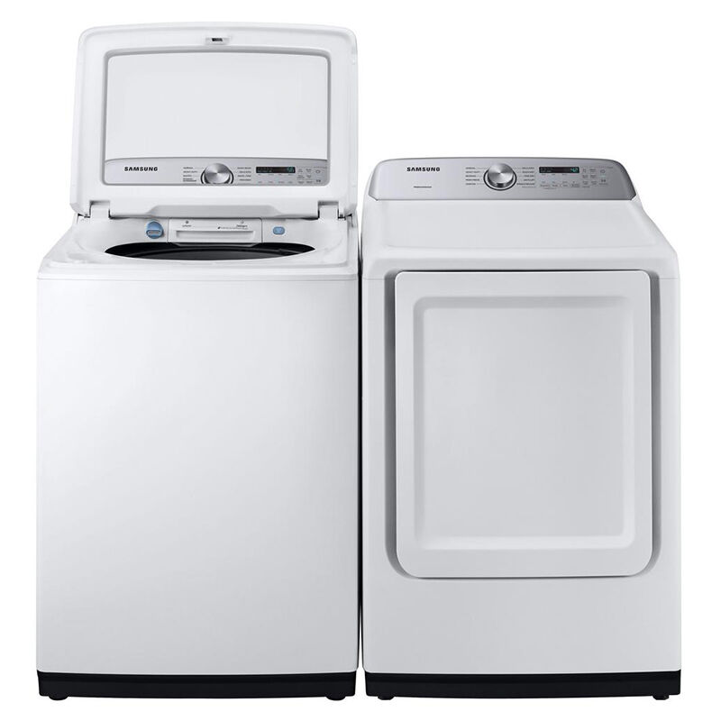 Samsung 27 in. 7.4 cu. ft. Electric Dryer with Sanitize Cycle & Sensor Dry - White, , hires
