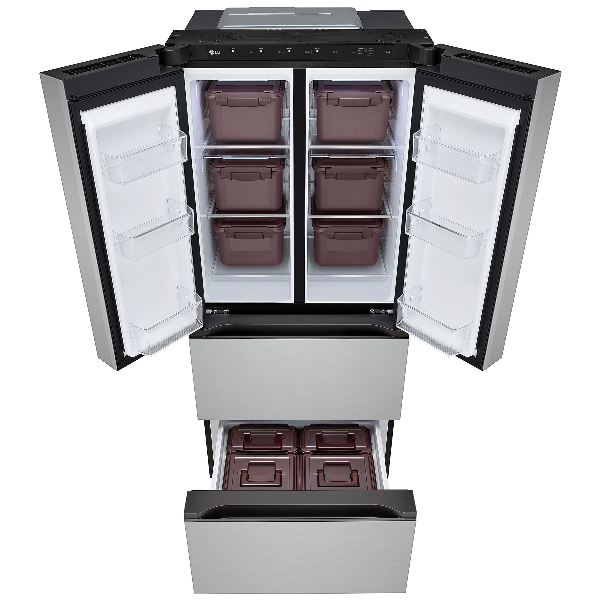 LG Kimchi/Specialty Food 30 in. 14.3 cu. ft. Smart 4-Door French