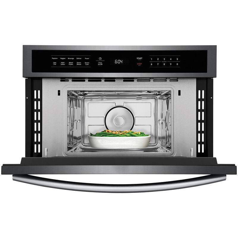 Frigidaire Gallery 30 in. 1.6 cu. ft. 950W Built-In Microwave with Sensor Cooking - Black Stainless, Black Stainless, hires