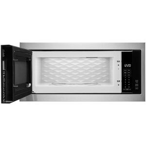 Whirlpool 30 in. 1.1 cu. ft. 1000W Low Profile Built-In Microwave - Stainless Steel, , hires