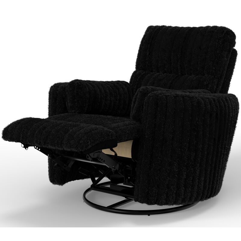 Catnapper Daydream Swivel Glider Recliner - Black, Black, hires