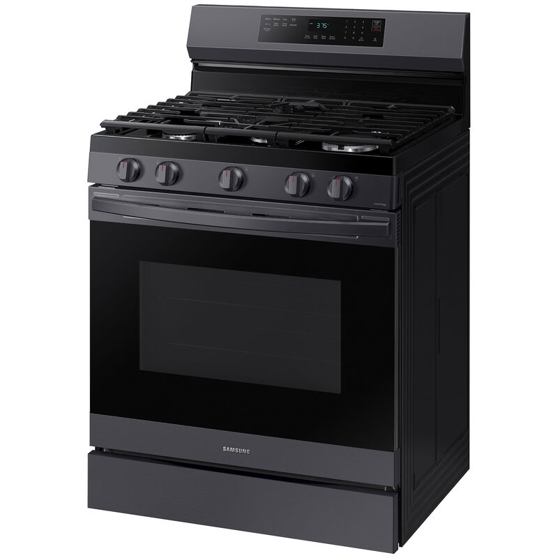 Samsung 30 in. 6.0 cu. ft. Smart Air Fry Convection Oven Freestanding Gas  Range with 5 Sealed Burners & Griddle - Black Stainless