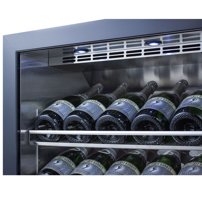 Summit 24 in. Undercounter Outdoor Wine Cooler with Single Zone & 20 Bottle Capacity - Stainless Steel, , hires