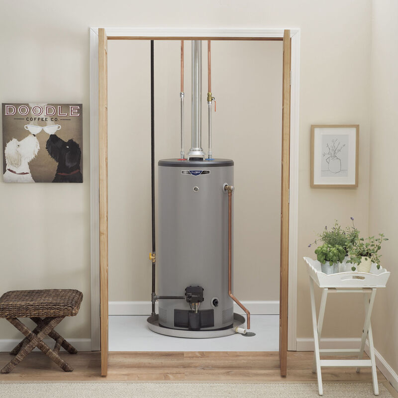 GE RealMax Choice Natural Gas 40 Gallon Short Water Heater with 8-Year Parts Warranty, , hires