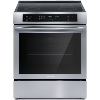 Frigidaire 30 in. 5.3 cu. ft. Standard Convection Electric Range with 4 Induction Burners - Stainless Steel | FCFI3083AS