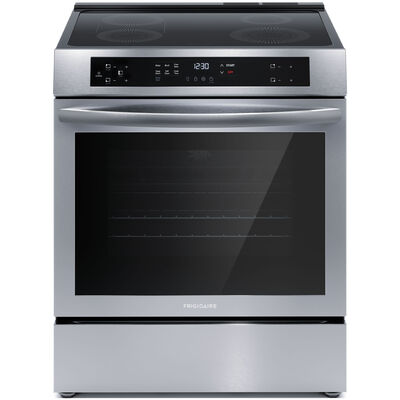 Frigidaire 30 in. 5.3 cu. ft. Convection Oven Freestanding Electric Range with 4 Induction Zones - Stainless Steel | FCFI3083AS