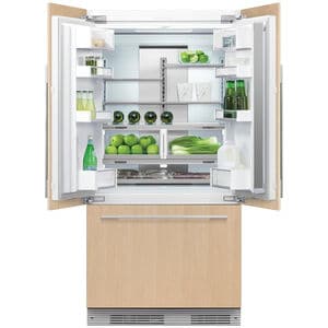 Fisher & Paykel Series 7 36 in. 16.8 cu. ft. Built-In Smart Counter Depth French Door Refrigerator with Ice Maker - Custom Panel Ready, , hires