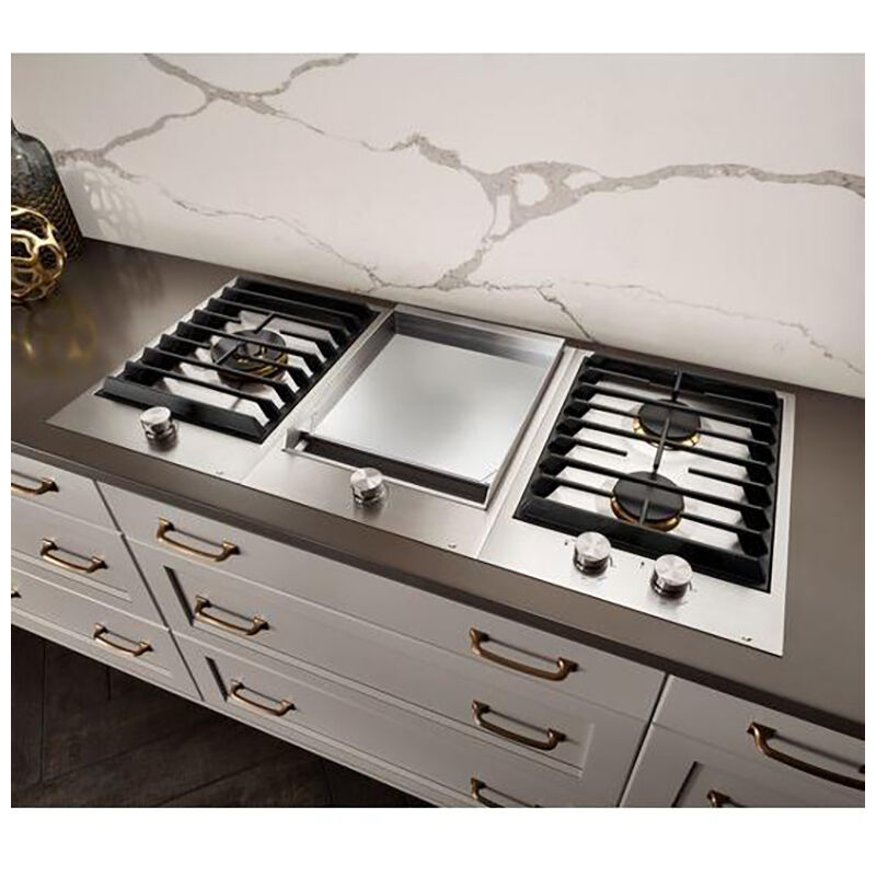 JennAir Custom 15 in. 1-Burner Natural Gas Cooktop with Simmer Burner & Power Burner - Stainless Steel, , hires