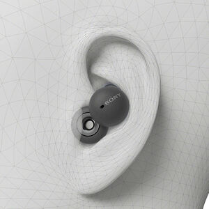 Sony LinkBuds Truly Wireless Earbuds (Smoke White), White, hires
