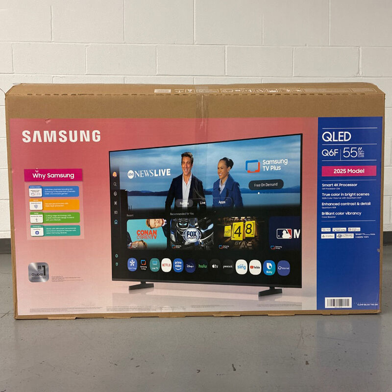 Samsung - 55" Class Q6F QLED 4K UHD Smart Tizen TV (Open Box Excellent Condition), , hires