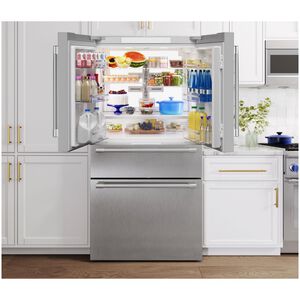 Thermador 36 in. 20.4 cu. ft. Smart Counter Depth 4-Door French Door Refrigerator with Internal Water Dispenser - Stainless Steel, , hires