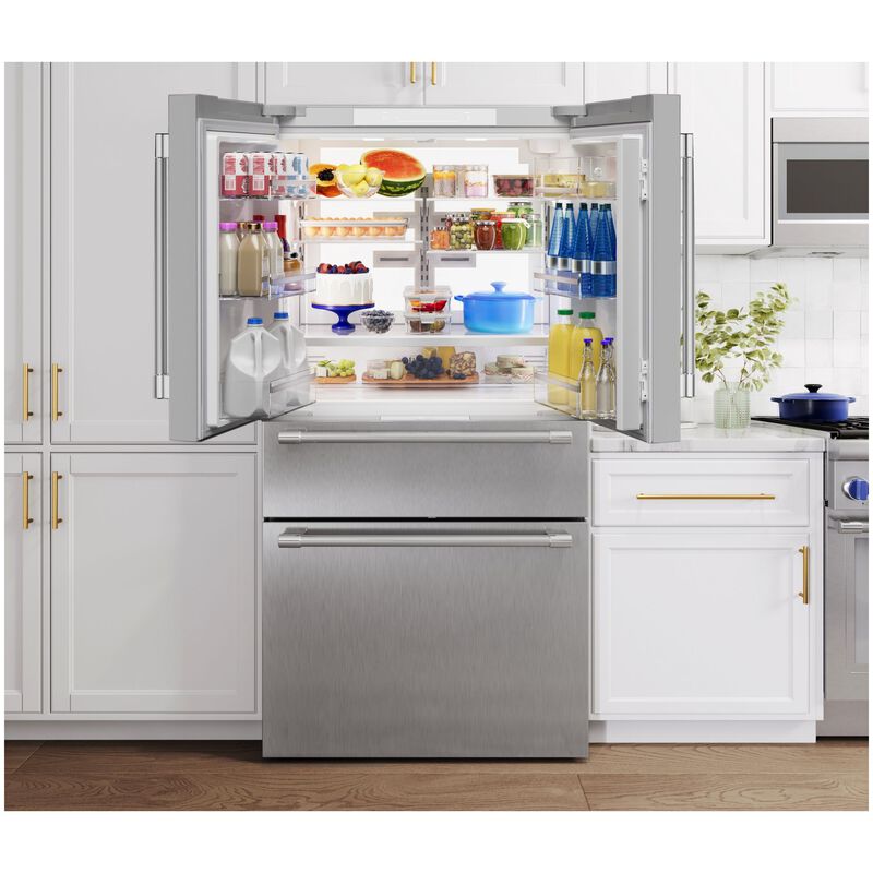 Thermador 36 in. 20.4 cu. ft. Smart Counter Depth 4-Door French Door Refrigerator with Internal Water Dispenser - Stainless Steel, , hires
