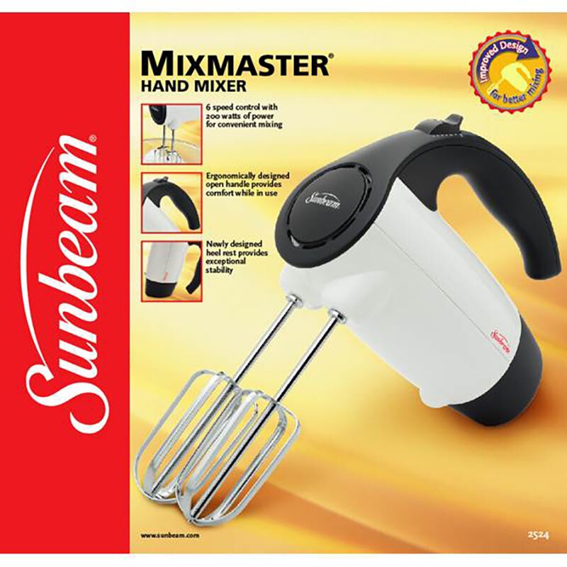 Sunbeam Mixmaster 6-Speed Electric Hand Mixer - White