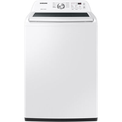 Samsung 27 in. 4.4 cu. ft. Top Load Washer with ActiveWave Agitator & Soft-Close Lid - White | WA44A3205AW