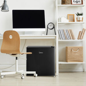 Midea 19 in. 1.7 cu. ft. Mini Fridge - Black, Black, hires