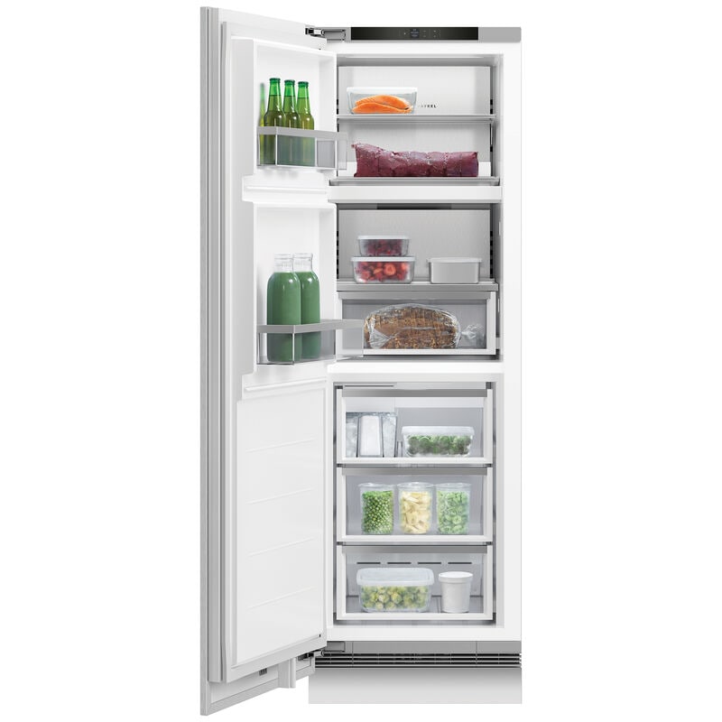 Fisher & Paykel Series 9 24 in. 10.7 cu. ft. Built-In Frost Free Smart Upright Freezer with Ice-Maker & Adjustable Shelves - Custom Panel Ready, , hires