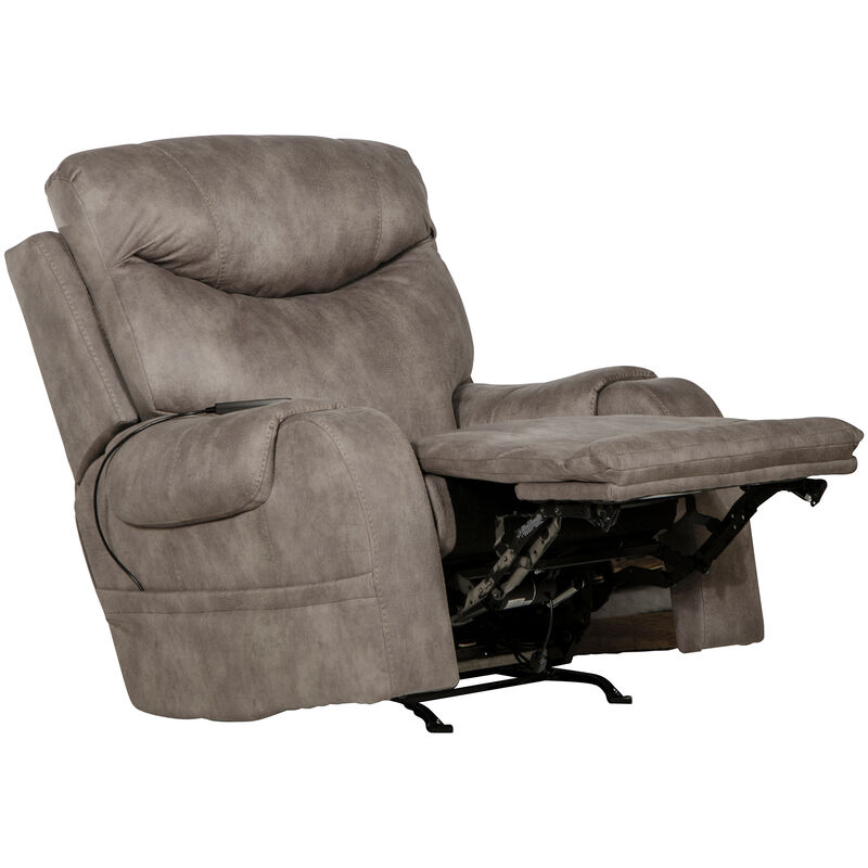 Catnapper Recliner w/ Heat & Massage (Grey), , hires