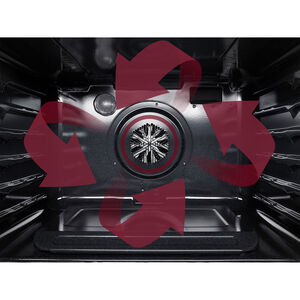 Maytag 30 in. 6.7 cu. ft. True European Convection Double Oven Electric Range with Radiant Burners - Fingerprint Resistant Stainless, , hires