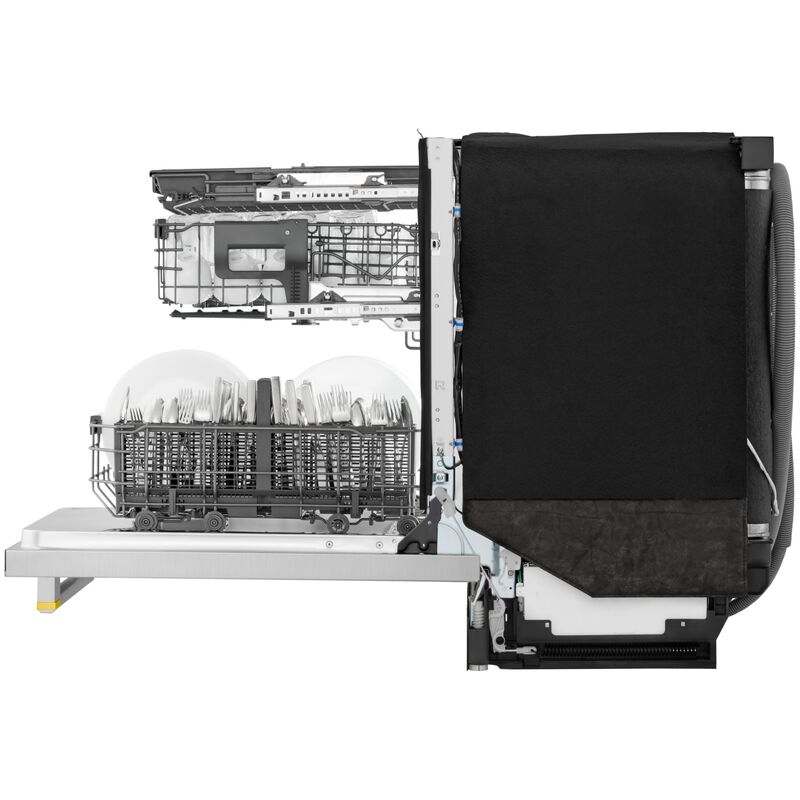 LG SIGNATURE 24 in. Top Control Flush-Mount Smart Dishwasher with 39 dBA Sound Level, 3rd-Rack & Dynamic Heat Dry with AOD - PrintProof Stainless Steel, , hires