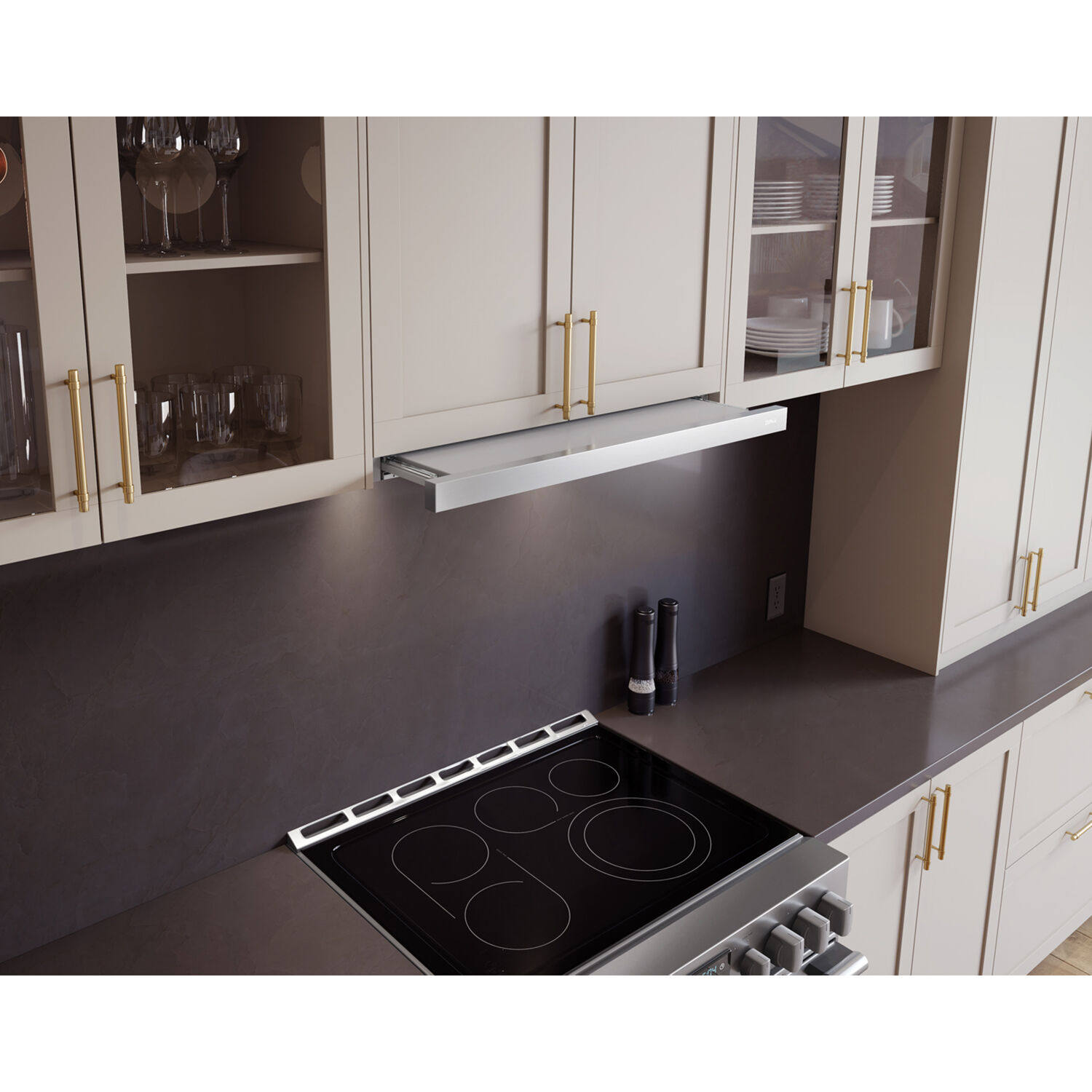 Zephyr 30 in. Slide-Out Style Range Hood with 2 Speed Settings