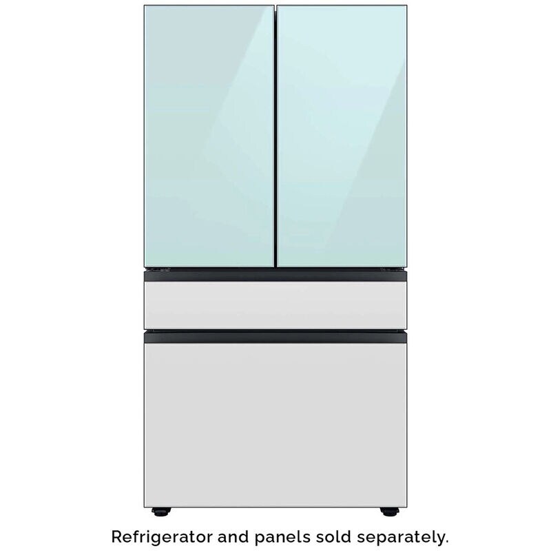 Samsung BESPOKE 4-Door French Door Top Panel for Refrigerators - Morning Blue Glass, , hires
