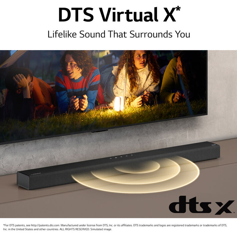 LG 3.1ch DTS Virtual:X with Wireless Subwoofer - Black | & Son