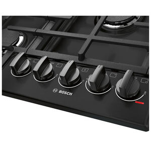 Bosch 800 Series 36 in. 5-Burner Natural Gas Cooktop with Simmer Burner & Power Burner - Black, , hires
