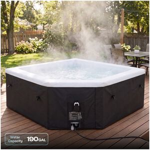 EZLIFE Cabo 4-5 Person Corner Cut Eco Foam Hot Tub, , hires