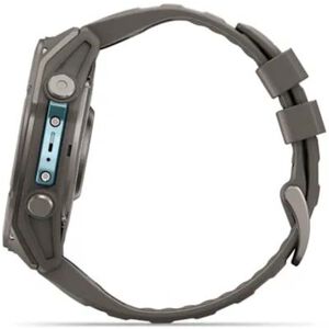 Garmin fenix 9 51 mm, AMOLED Smart Watch - Titanium with Pebble Gray Silicone Band, , hires