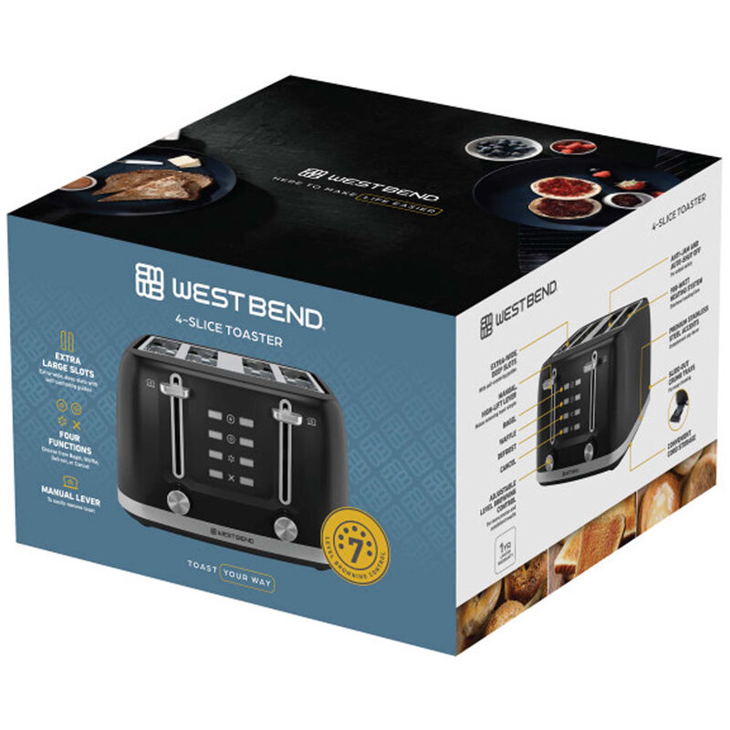 Westbend 4-Slice Toaster - Black, , hires