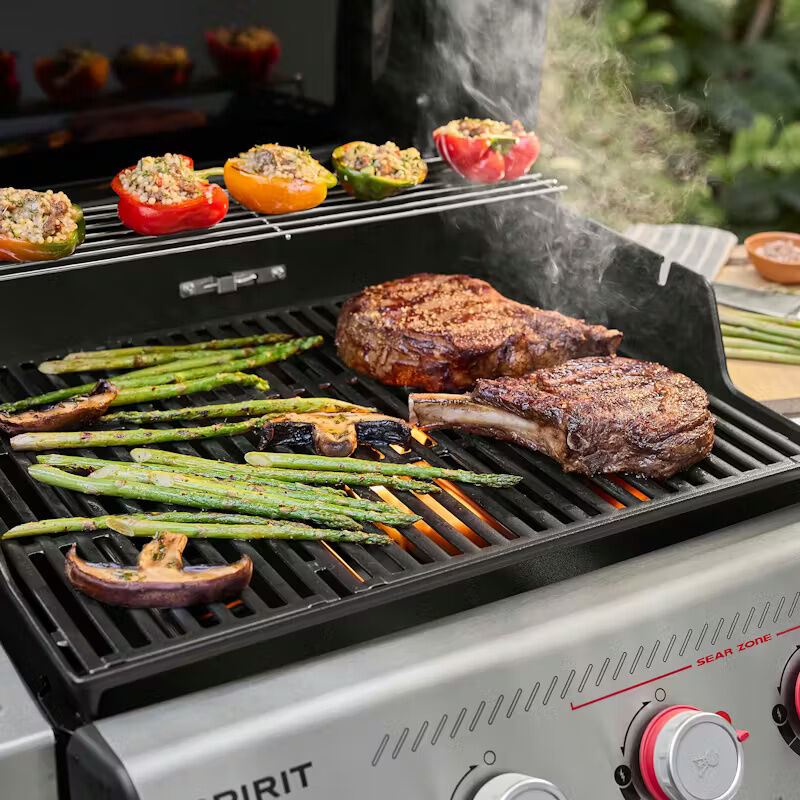 Weber Spirit S-425C 4-Burner Natural Gas Grill with Sear Burner - Stainless Steel, , hires