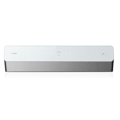 Fotile 30 in. Pixie Air Under Cabinet Range Hood with 4 Speed Settings and Dual WhisPower Motors, 850 CFM, Convertible Venting & 2 LED Lights - Stainless Steel with White Glass | UQG3002